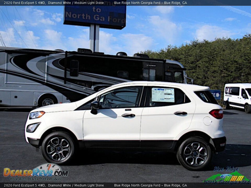 2020 Ford EcoSport S 4WD Diamond White / Medium Light Stone Photo #2