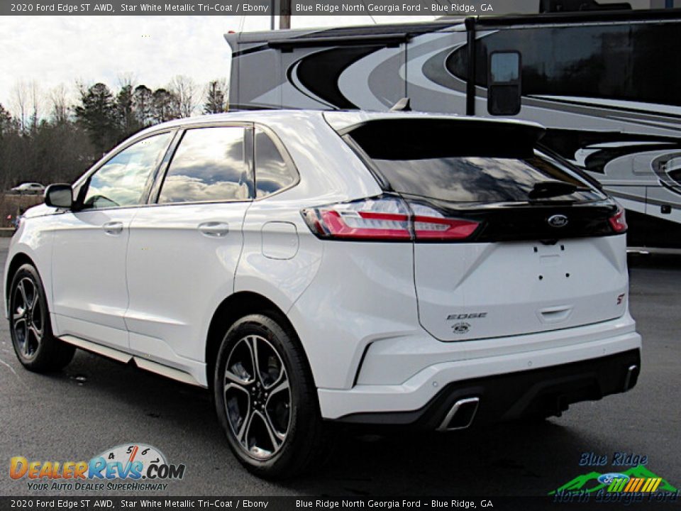 2020 Ford Edge ST AWD Star White Metallic Tri-Coat / Ebony Photo #3