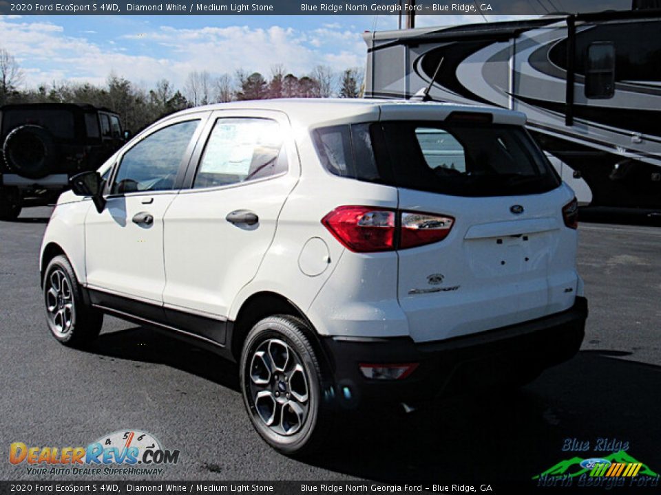 2020 Ford EcoSport S 4WD Diamond White / Medium Light Stone Photo #3