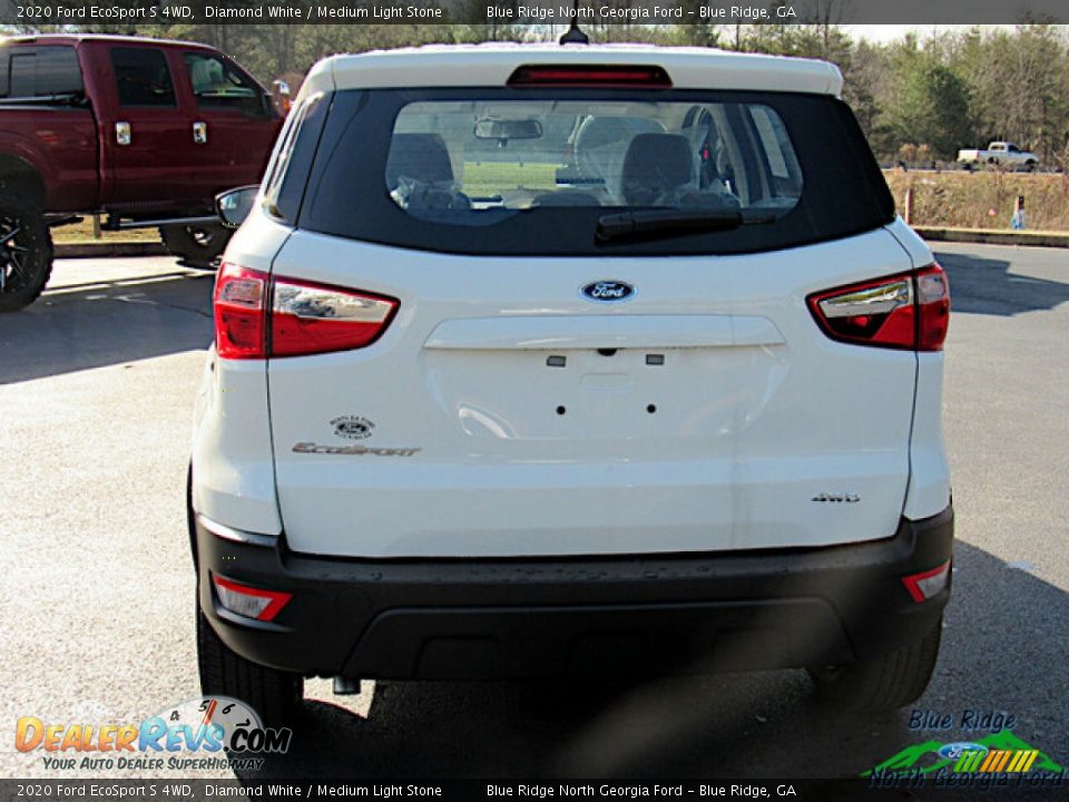 2020 Ford EcoSport S 4WD Diamond White / Medium Light Stone Photo #4