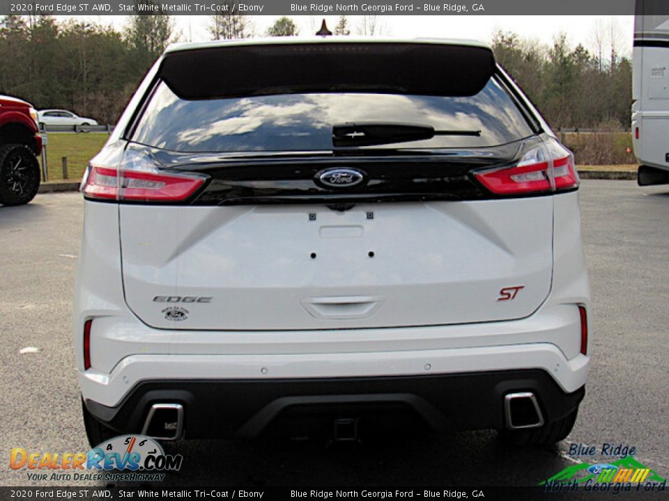 2020 Ford Edge ST AWD Star White Metallic Tri-Coat / Ebony Photo #4