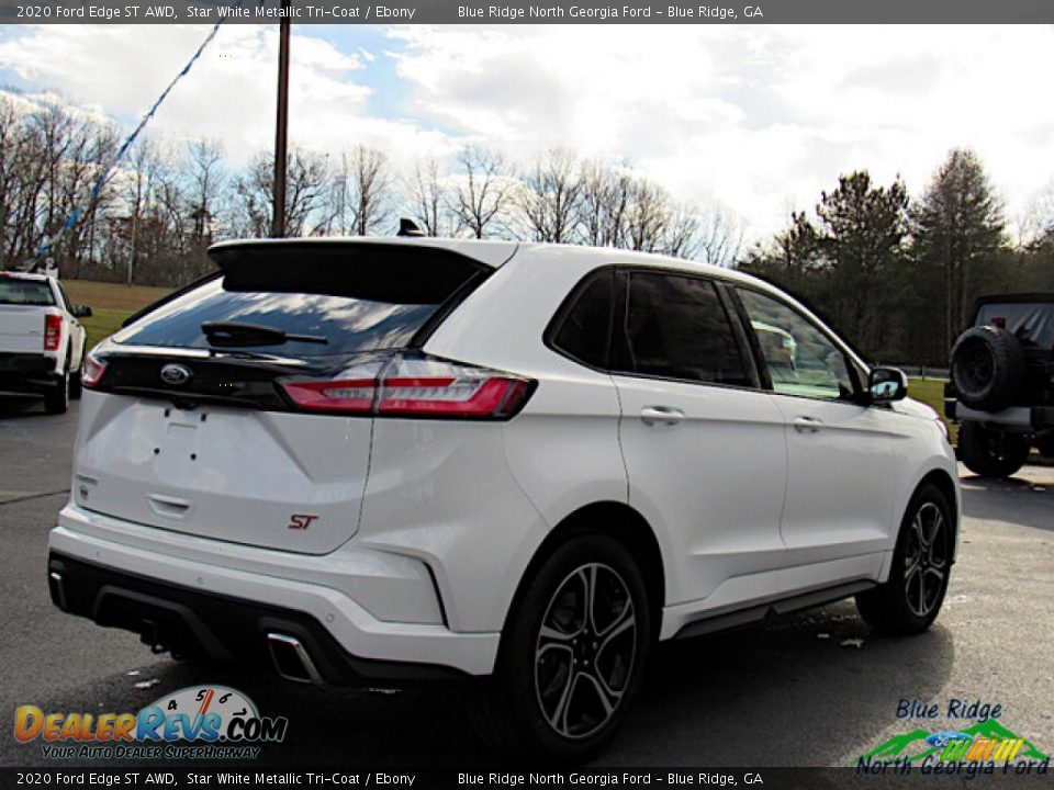 2020 Ford Edge ST AWD Star White Metallic Tri-Coat / Ebony Photo #5