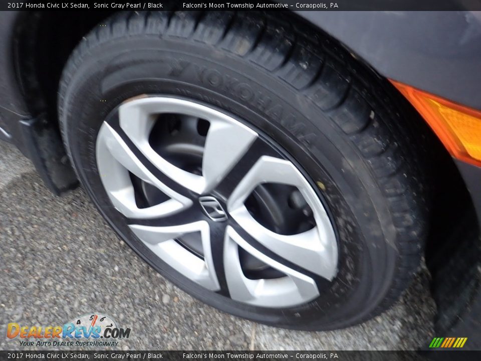 2017 Honda Civic LX Sedan Sonic Gray Pearl / Black Photo #5