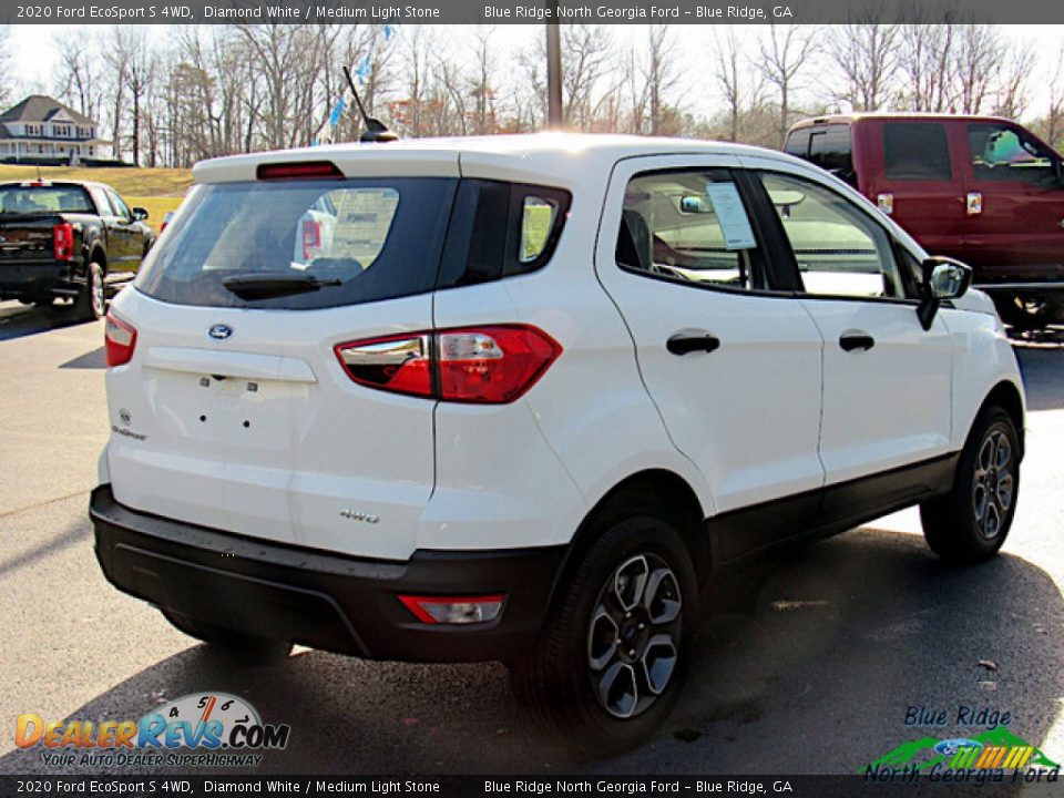 2020 Ford EcoSport S 4WD Diamond White / Medium Light Stone Photo #5