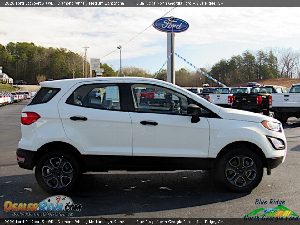 2020 Ford EcoSport S 4WD Diamond White / Medium Light Stone Photo #6