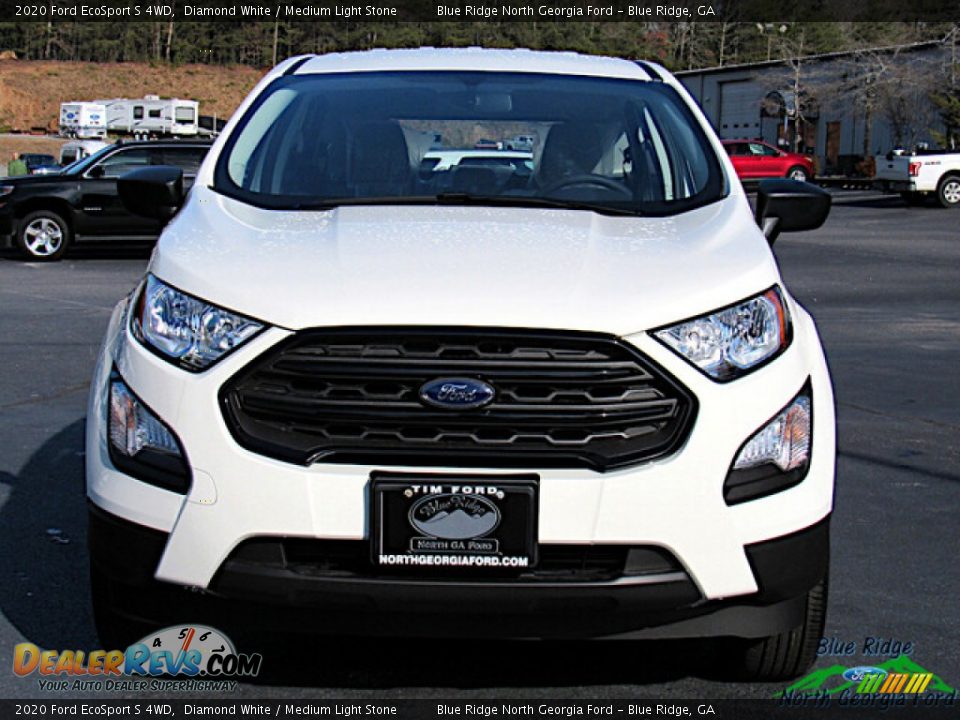 2020 Ford EcoSport S 4WD Diamond White / Medium Light Stone Photo #8