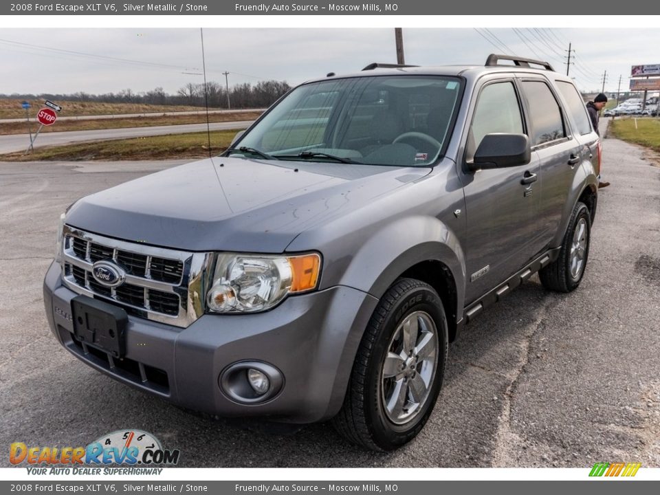 2008 Ford Escape XLT V6 Silver Metallic / Stone Photo #8