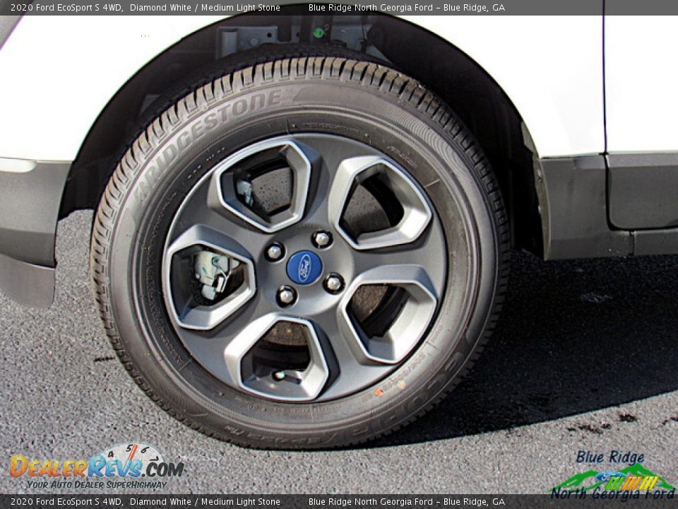 2020 Ford EcoSport S 4WD Diamond White / Medium Light Stone Photo #9