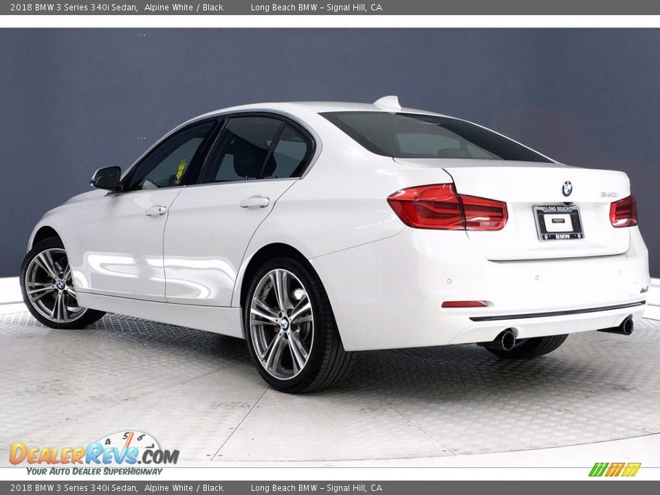 2018 BMW 3 Series 340i Sedan Alpine White / Black Photo #10