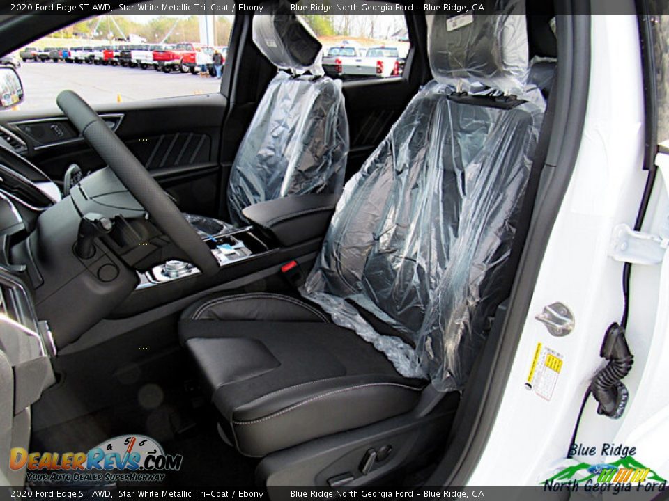 2020 Ford Edge ST AWD Star White Metallic Tri-Coat / Ebony Photo #11