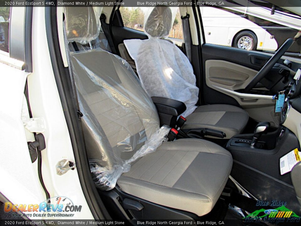2020 Ford EcoSport S 4WD Diamond White / Medium Light Stone Photo #12