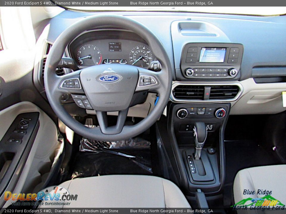 2020 Ford EcoSport S 4WD Diamond White / Medium Light Stone Photo #15