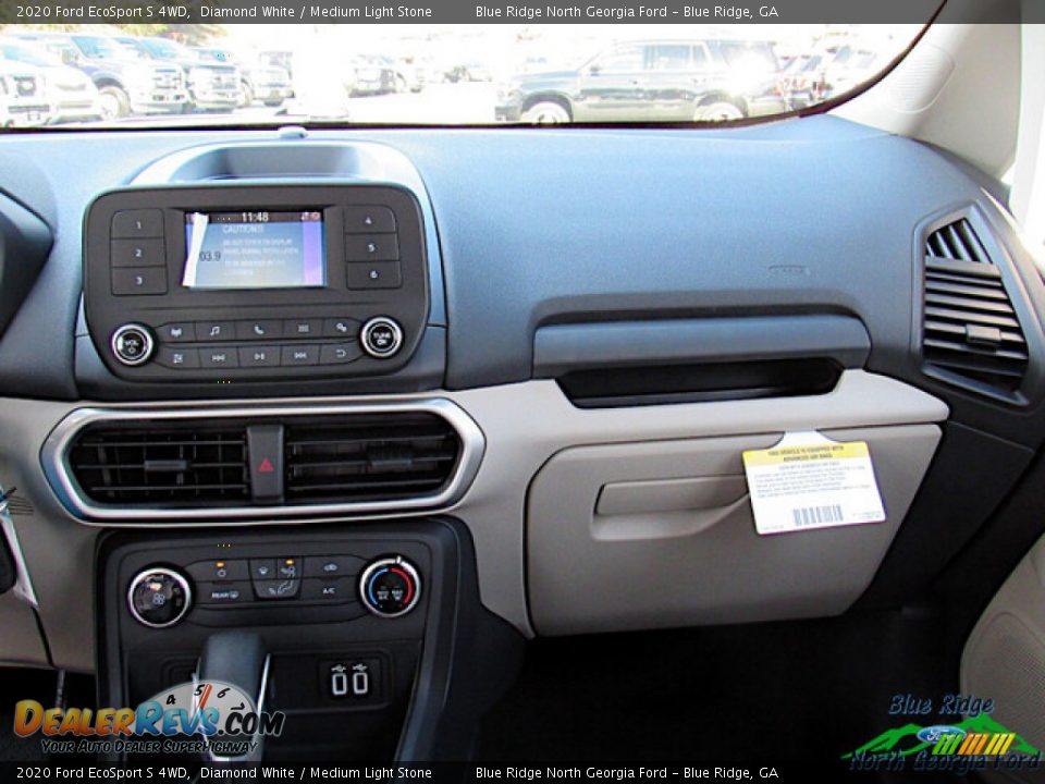 2020 Ford EcoSport S 4WD Diamond White / Medium Light Stone Photo #16