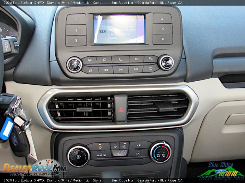 2020 Ford EcoSport S 4WD Diamond White / Medium Light Stone Photo #18