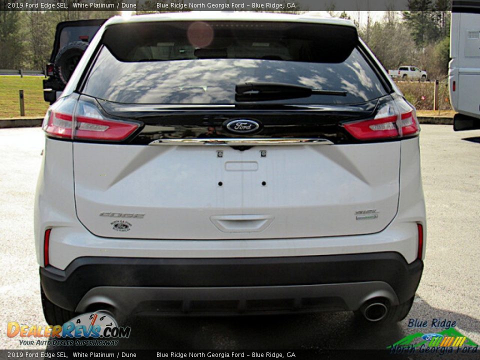 2019 Ford Edge SEL White Platinum / Dune Photo #4