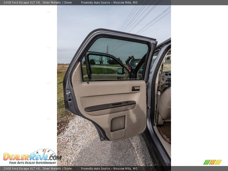 2008 Ford Escape XLT V6 Silver Metallic / Stone Photo #21