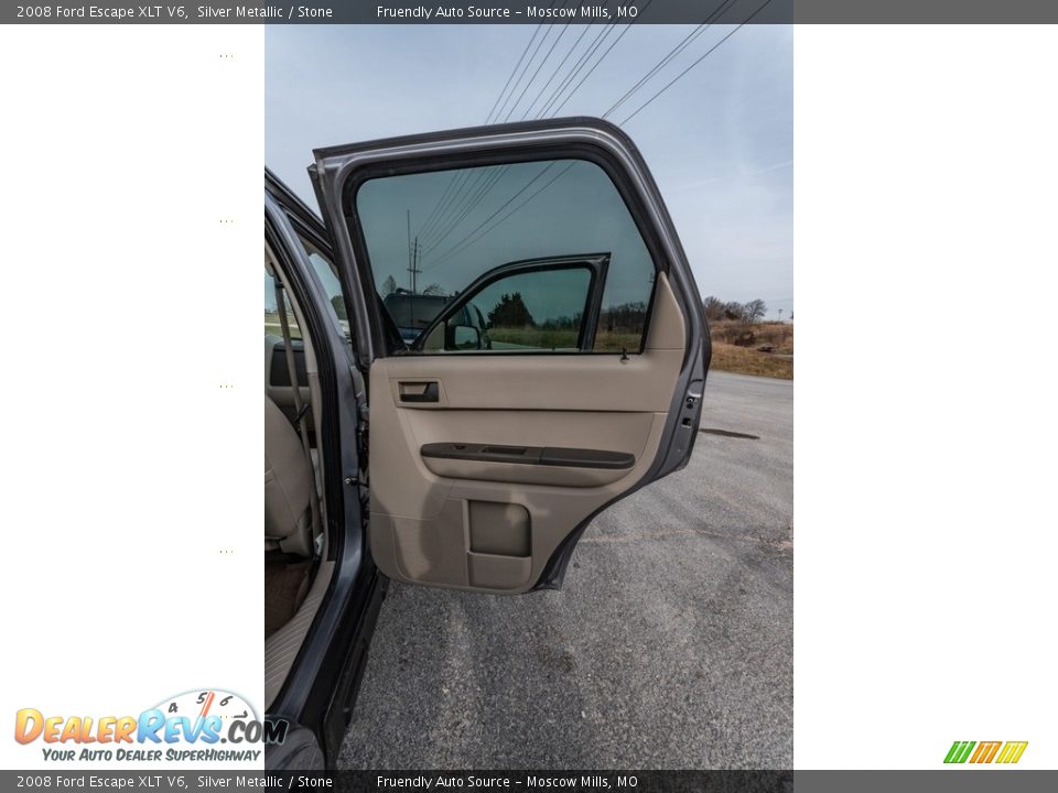 2008 Ford Escape XLT V6 Silver Metallic / Stone Photo #25