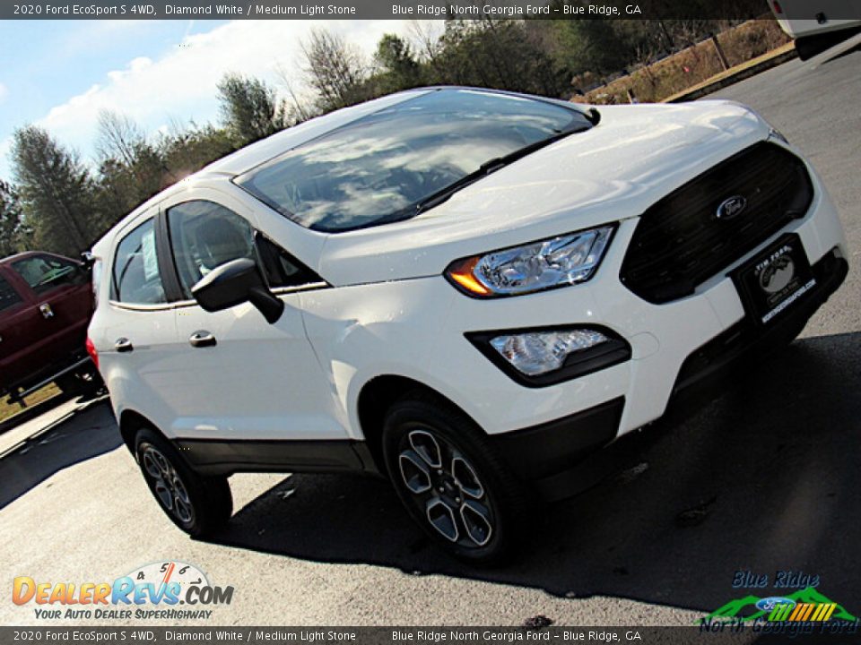 2020 Ford EcoSport S 4WD Diamond White / Medium Light Stone Photo #28