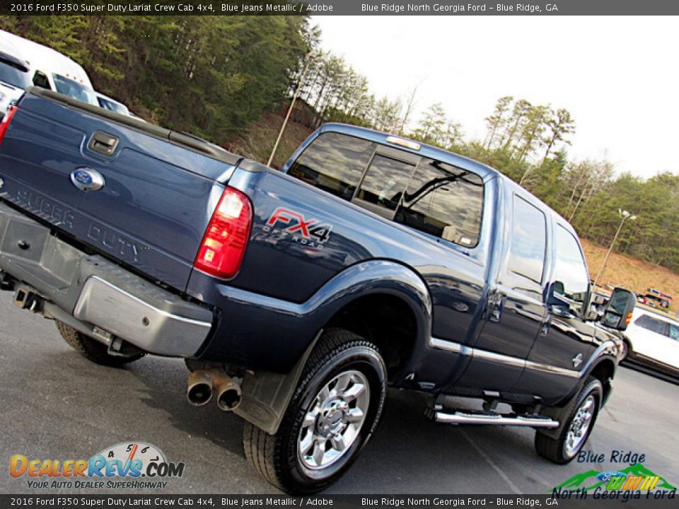 2016 Ford F350 Super Duty Lariat Crew Cab 4x4 Blue Jeans Metallic / Adobe Photo #29