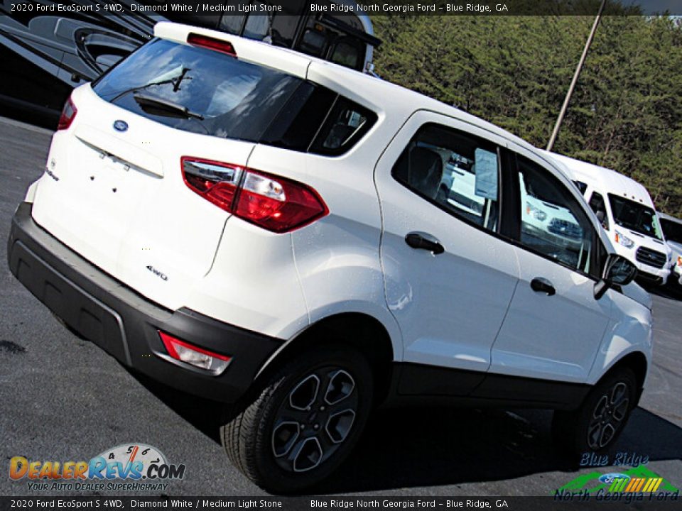 2020 Ford EcoSport S 4WD Diamond White / Medium Light Stone Photo #29