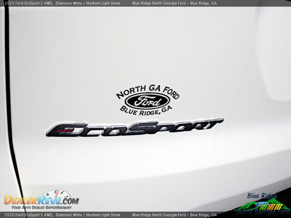 2020 Ford EcoSport S 4WD Diamond White / Medium Light Stone Photo #31