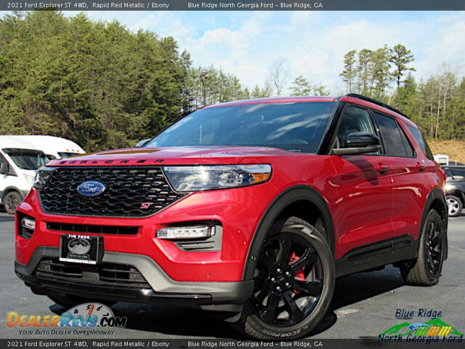 2021 Ford Explorer ST 4WD Rapid Red Metallic / Ebony Photo #1