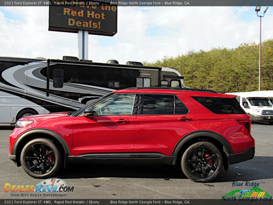 2021 Ford Explorer ST 4WD Rapid Red Metallic / Ebony Photo #2