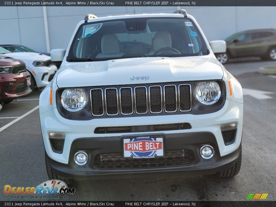 2021 Jeep Renegade Latitude 4x4 Alpine White / Black/Ski Gray Photo #3