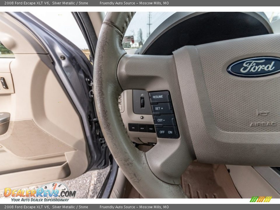 2008 Ford Escape XLT V6 Silver Metallic / Stone Photo #33