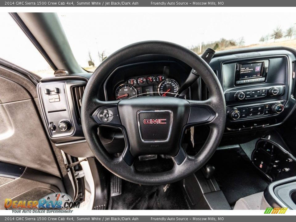 2014 GMC Sierra 1500 Crew Cab 4x4 Summit White / Jet Black/Dark Ash Photo #33