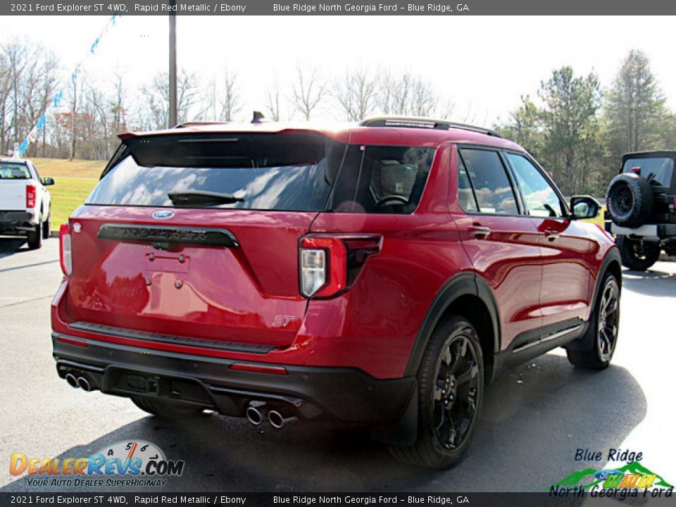 2021 Ford Explorer ST 4WD Rapid Red Metallic / Ebony Photo #5