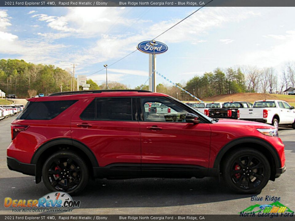 2021 Ford Explorer ST 4WD Rapid Red Metallic / Ebony Photo #6