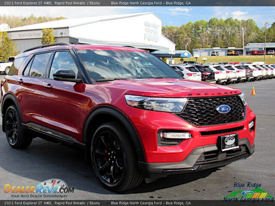 2021 Ford Explorer ST 4WD Rapid Red Metallic / Ebony Photo #7