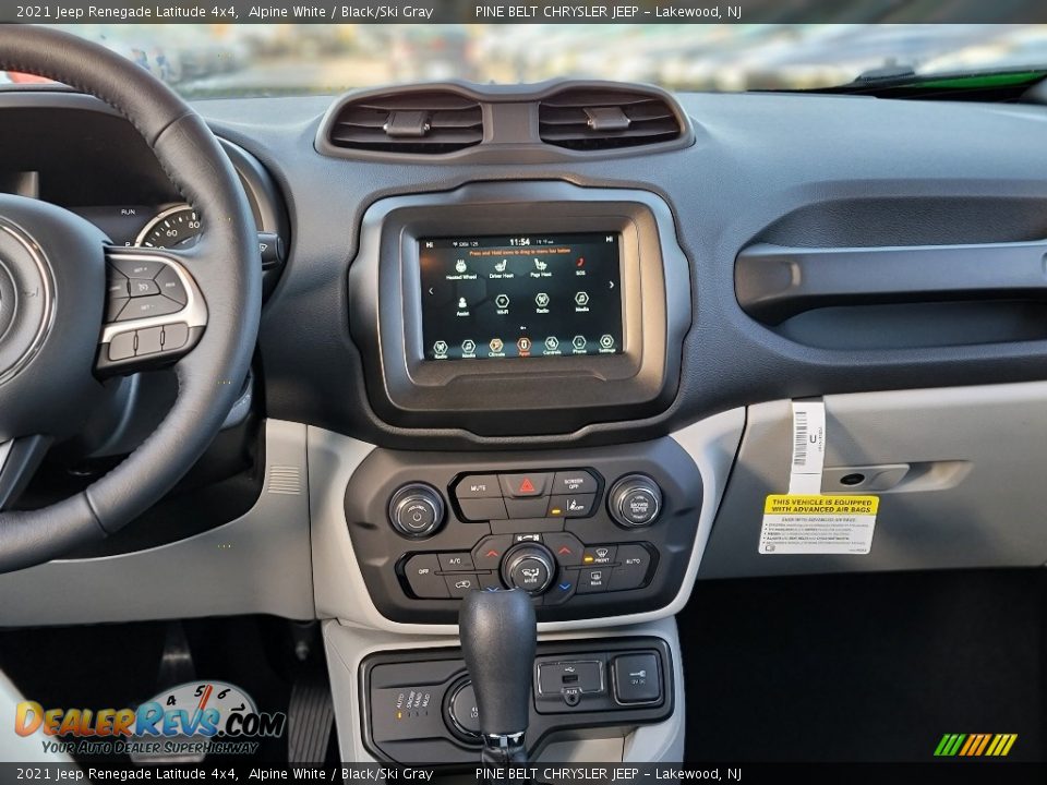 2021 Jeep Renegade Latitude 4x4 Alpine White / Black/Ski Gray Photo #10