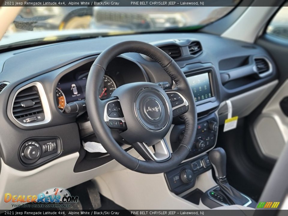 2021 Jeep Renegade Latitude 4x4 Alpine White / Black/Ski Gray Photo #12