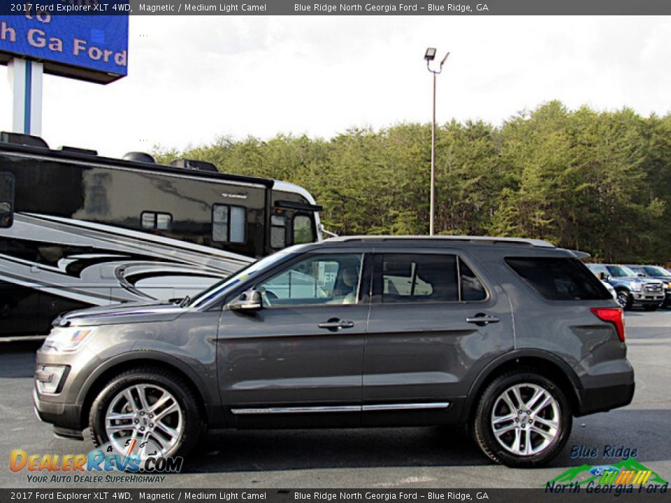 2017 Ford Explorer XLT 4WD Magnetic / Medium Light Camel Photo #2