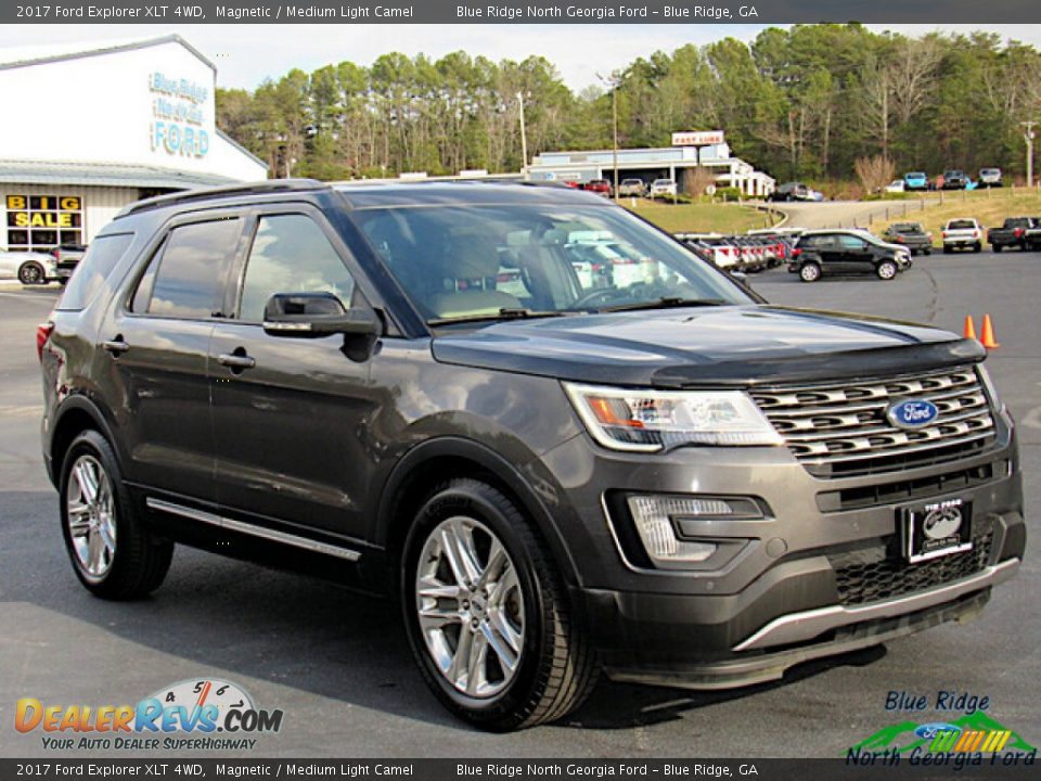 2017 Ford Explorer XLT 4WD Magnetic / Medium Light Camel Photo #7