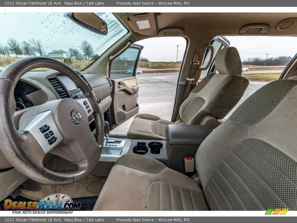 2012 Nissan Pathfinder LE 4x4 Navy Blue / Cafe Latte Photo #19