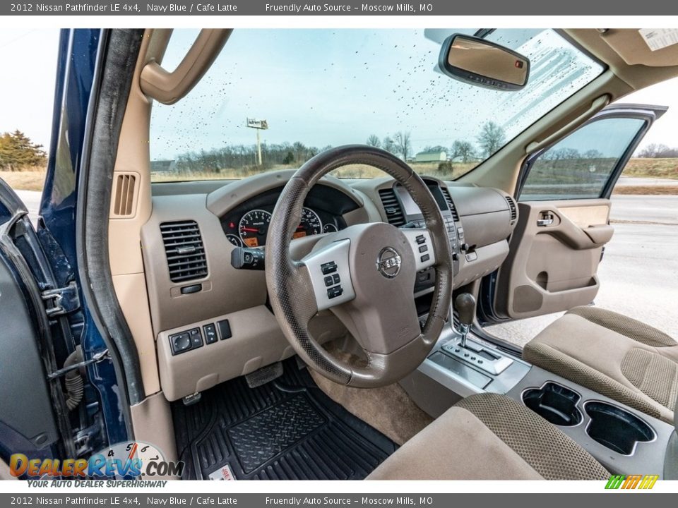 2012 Nissan Pathfinder LE 4x4 Navy Blue / Cafe Latte Photo #20