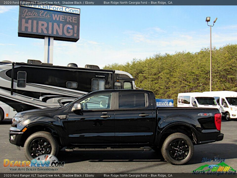 2020 Ford Ranger XLT SuperCrew 4x4 Shadow Black / Ebony Photo #2