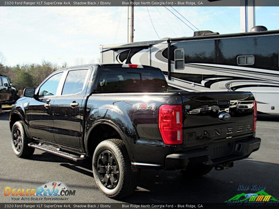 2020 Ford Ranger XLT SuperCrew 4x4 Shadow Black / Ebony Photo #3