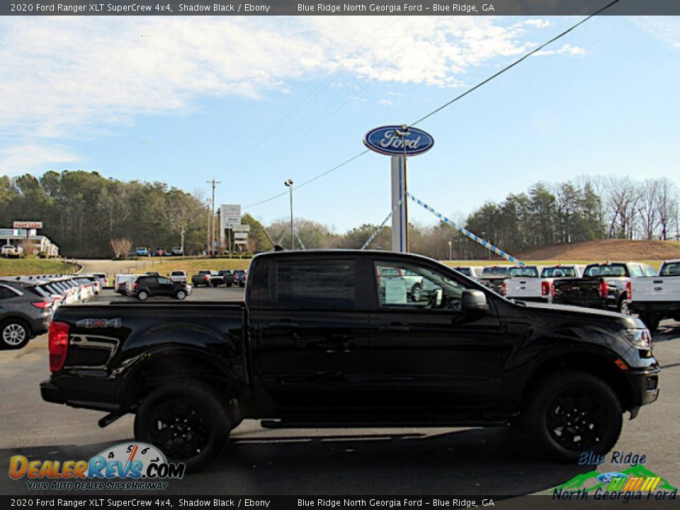 2020 Ford Ranger XLT SuperCrew 4x4 Shadow Black / Ebony Photo #6