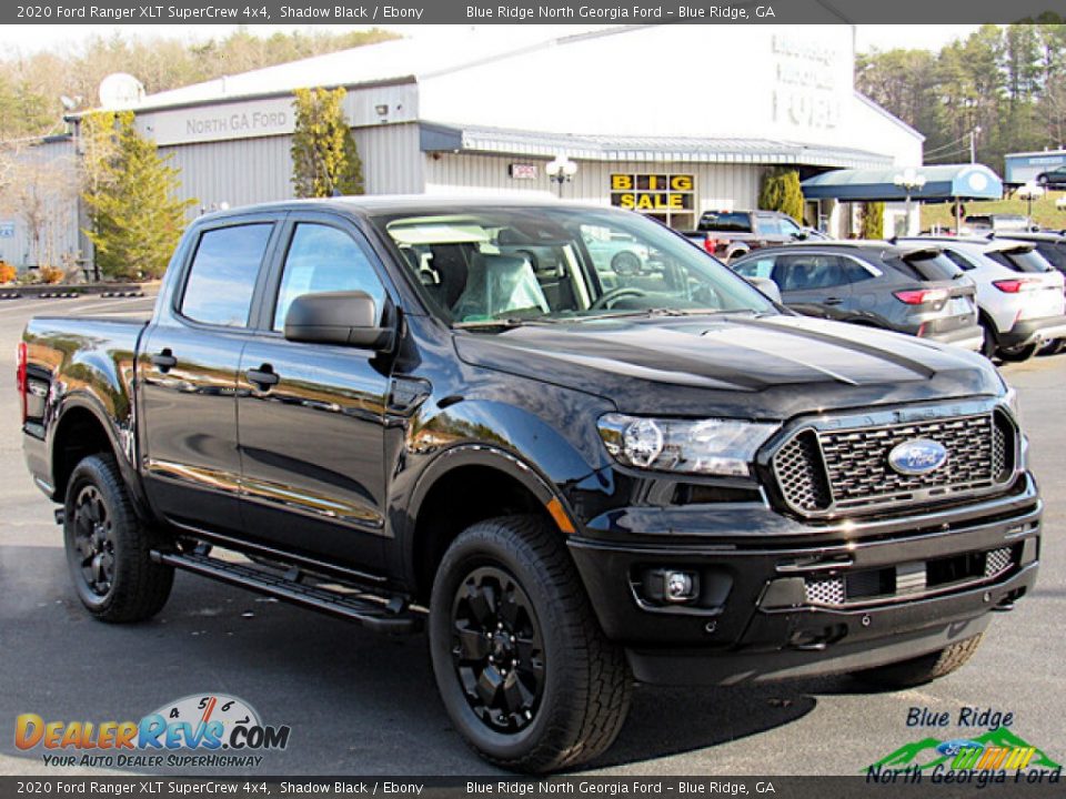 2020 Ford Ranger XLT SuperCrew 4x4 Shadow Black / Ebony Photo #7