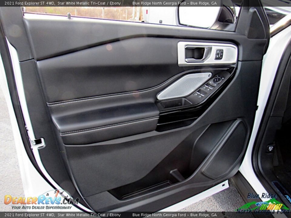 2021 Ford Explorer ST 4WD Star White Metallic Tri-Coat / Ebony Photo #10