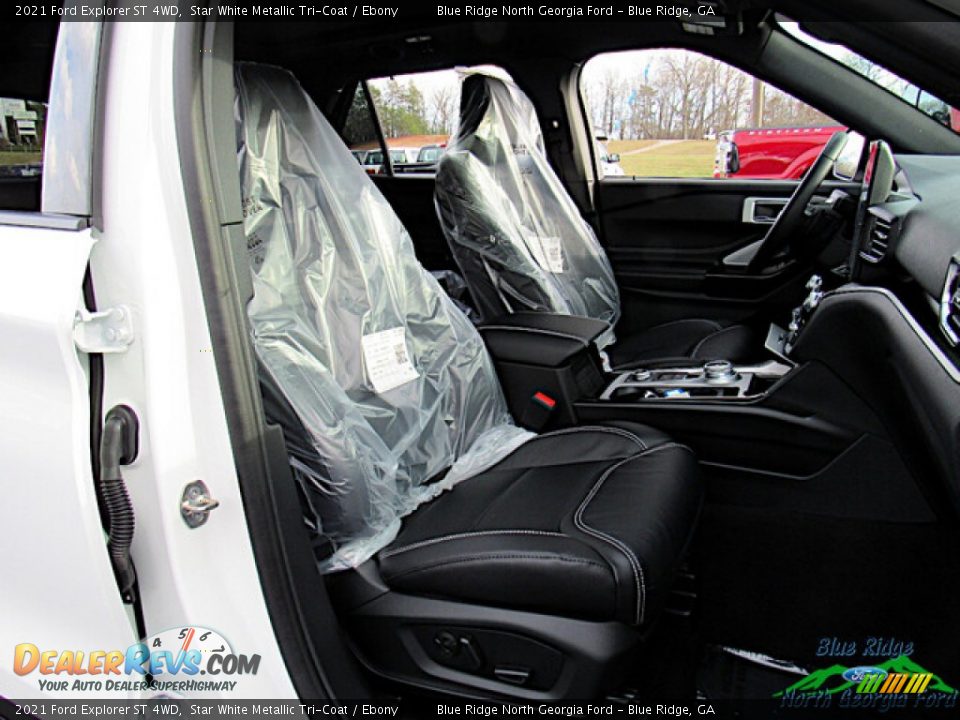 2021 Ford Explorer ST 4WD Star White Metallic Tri-Coat / Ebony Photo #12