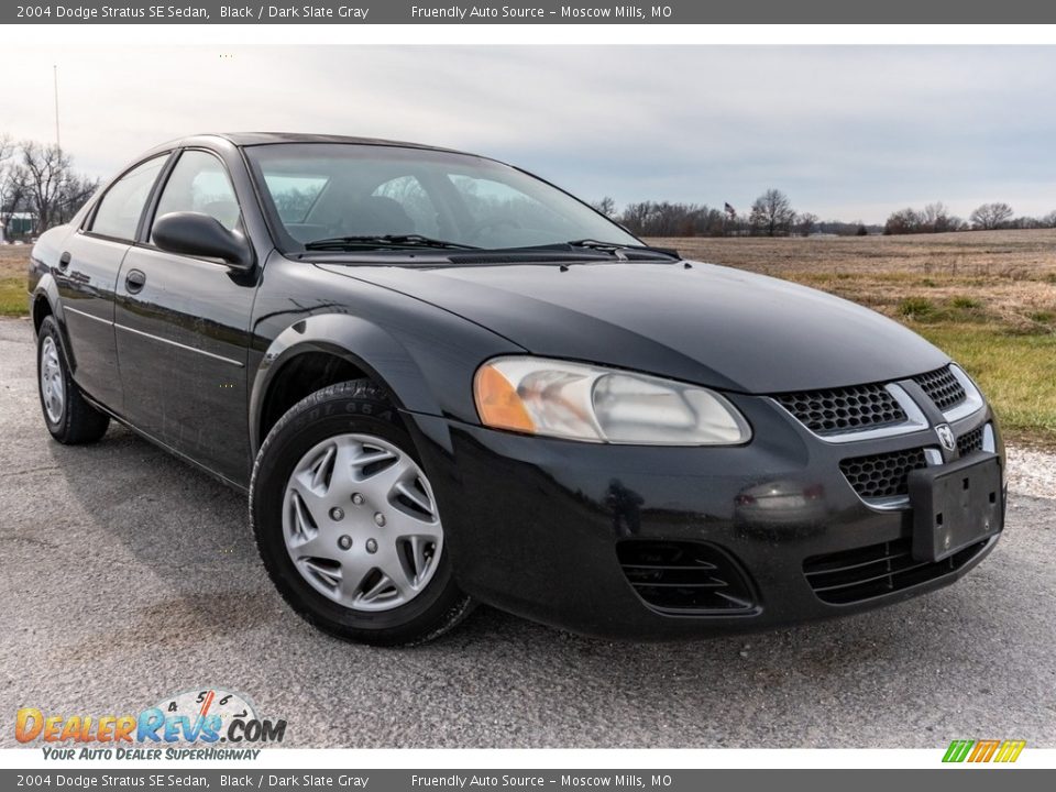 2004 Dodge Stratus SE Sedan Black / Dark Slate Gray Photo #1