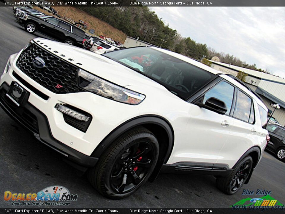 2021 Ford Explorer ST 4WD Star White Metallic Tri-Coat / Ebony Photo #27