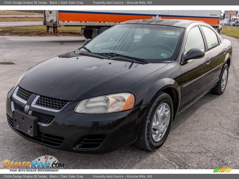 2004 Dodge Stratus SE Sedan Black / Dark Slate Gray Photo #8