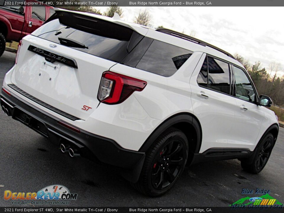 2021 Ford Explorer ST 4WD Star White Metallic Tri-Coat / Ebony Photo #29