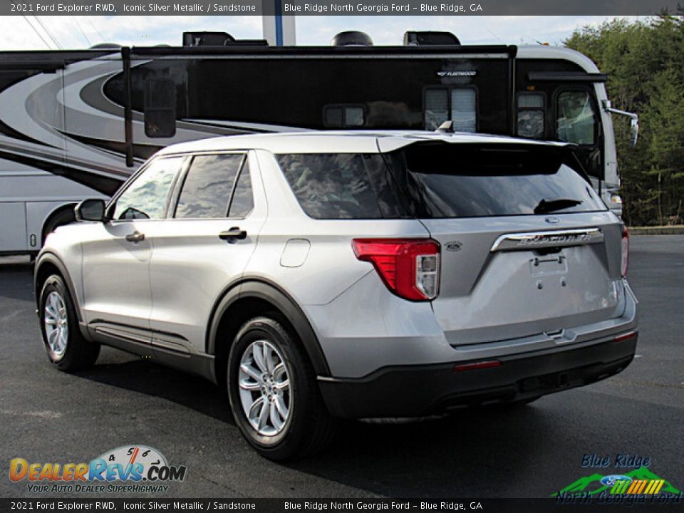 2021 Ford Explorer RWD Iconic Silver Metallic / Sandstone Photo #3